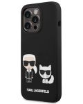 Калъф Karl Lagerfeld - MS Karl and Choupette, iPhone 14 Pro Max, черен - 4t